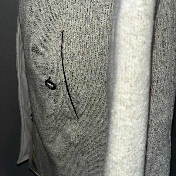 KUHL SAVINA OATMEAL SWEATER KNIT FLEECE BUTTON UP COAT JACKET - EUC -  WOMEN'S M - Picture 7 of 15
